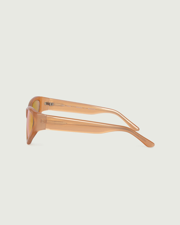 Dune::Zoe Sunglasses cateye orange acetate side