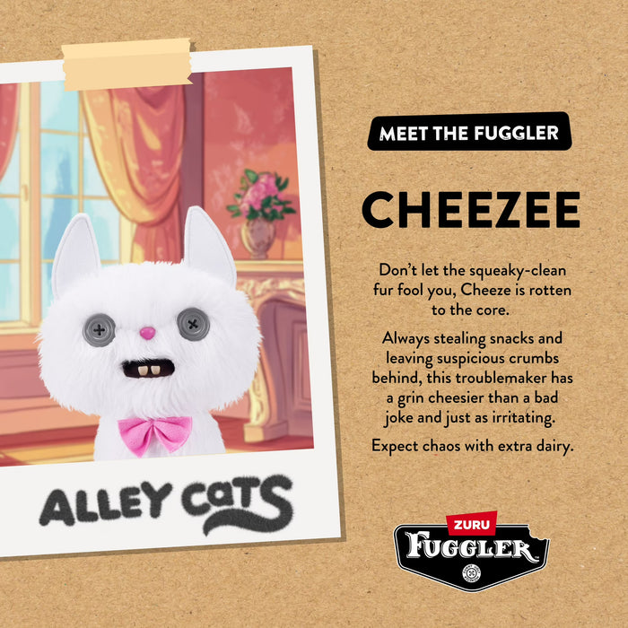 Zuru Fugglers 9 Inch Alley Cats - Cheezee White
